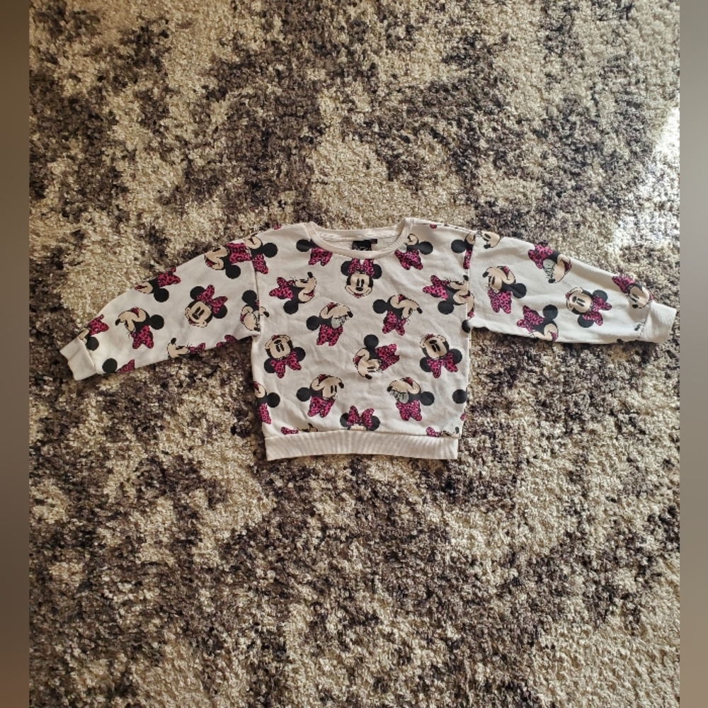 Girl's Large Disney Minnie Mouse Sweater